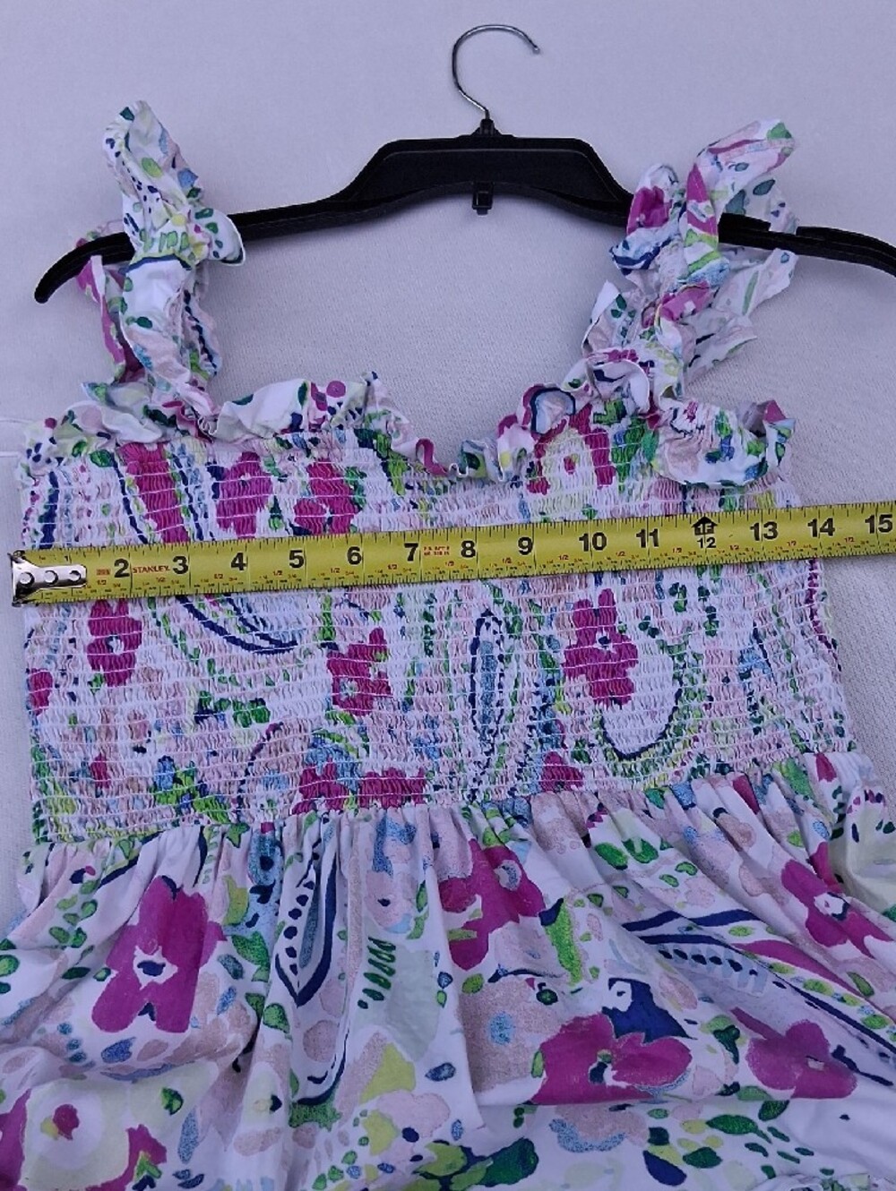 crown & ivy Pink and Green Floral Tiered Maxi Sundress - Picture 12 of 16
